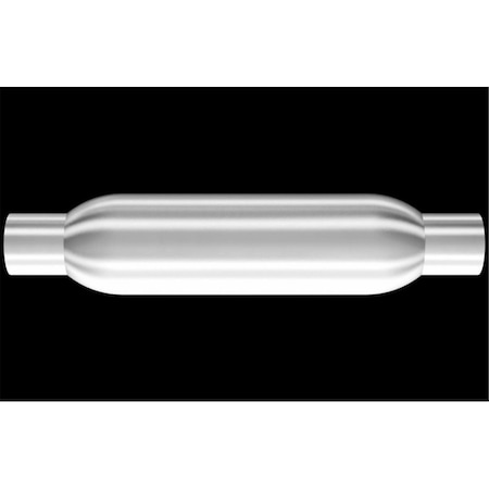 Magnaflow 2.5 in. Glass Pack Series Aluminized Steel Round Aluminized Exhaust Muffler M66-18114
